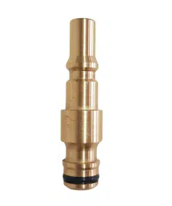 Brass water connection with Gardena plug