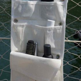 Storage bag for railing