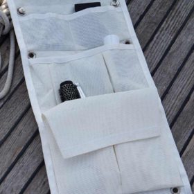 Storage bag for railing