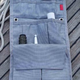 Storage bag for railing