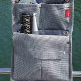Storage bag for railing