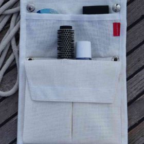 Storage bag for railing