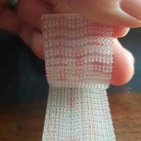 Cinta velcro 3M transparente por metro